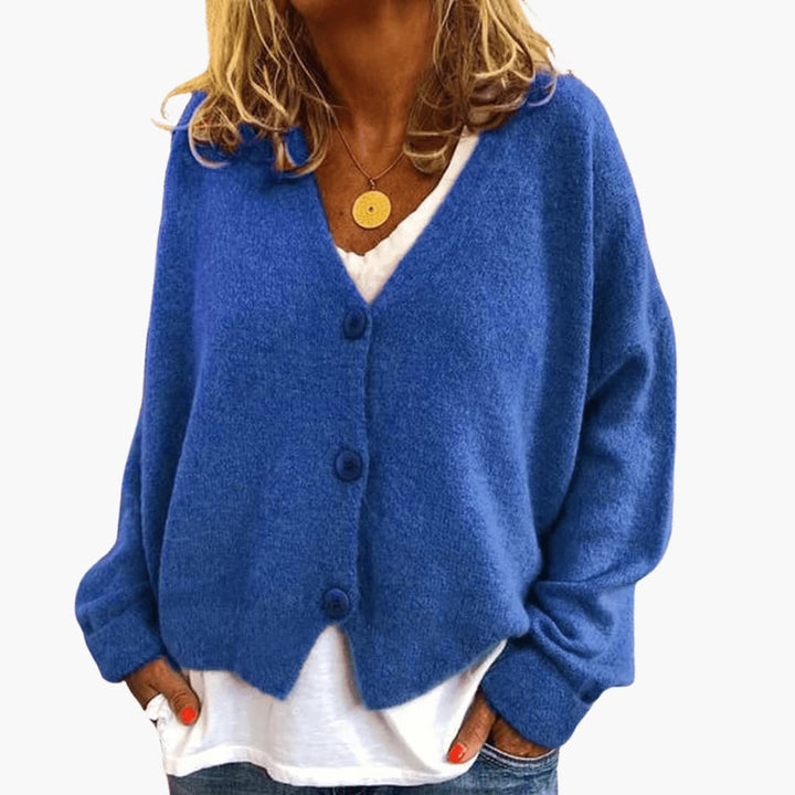 Sierra | Relaxed V Neck Button Cardigan