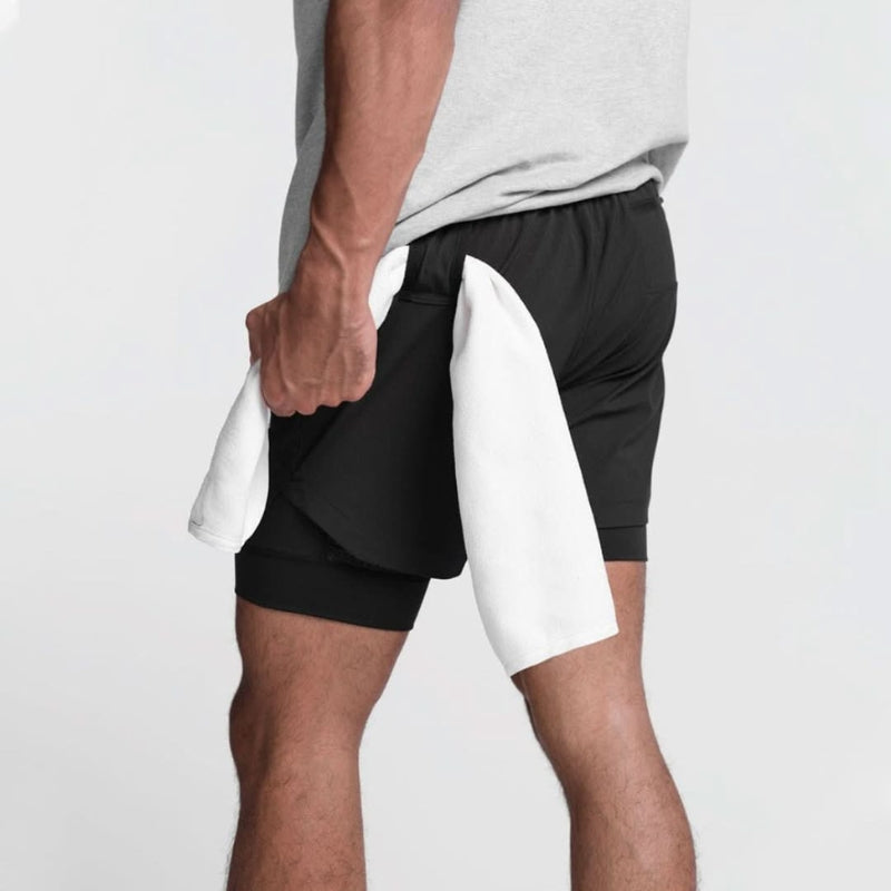 Men's 2-in-1 Running Shorts with Phone Pocket
