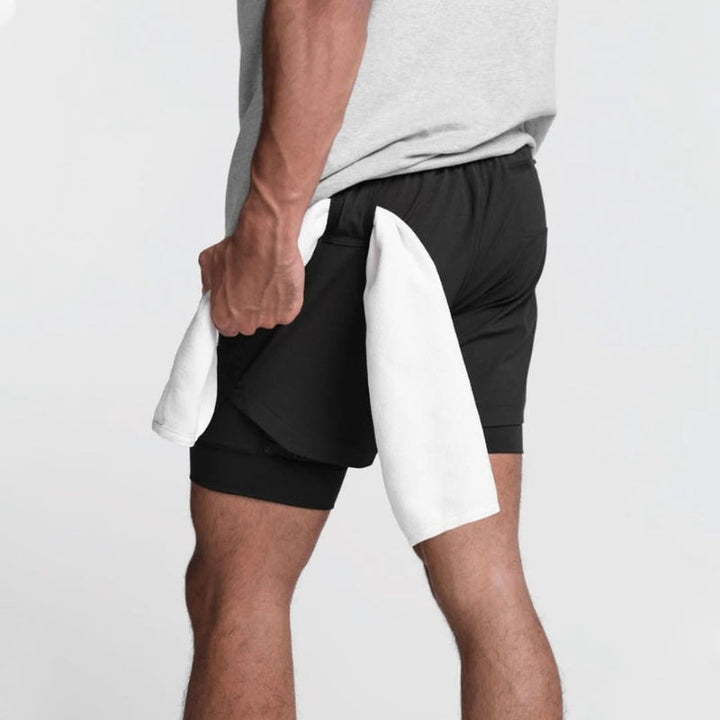 Men's 2-in-1 Running Shorts with Phone Pocket