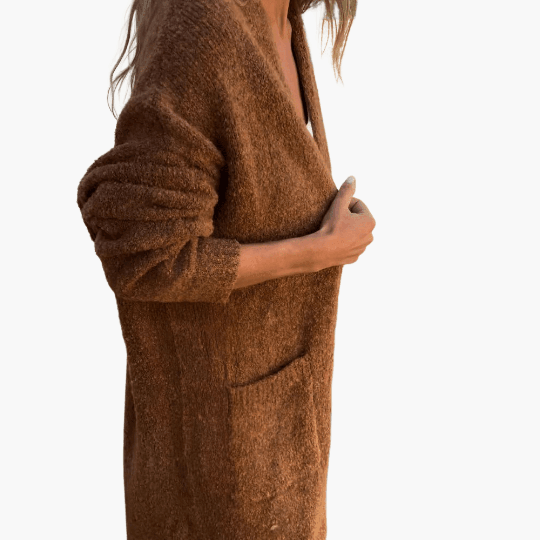 Matilda | Textured Long Sleeve Longline Cardigan
