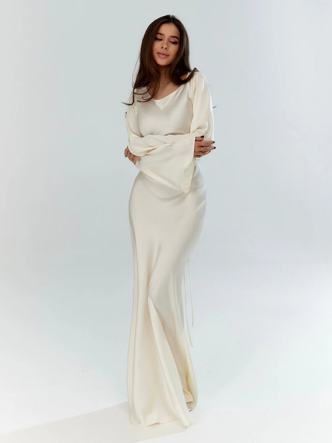 Elina | Elegant Long Sleeved Maxi Dress