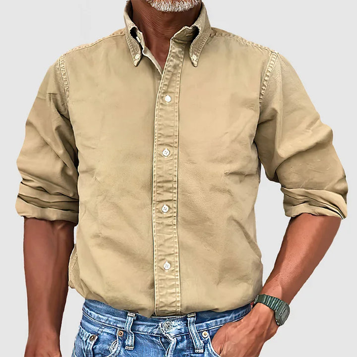 Mens Long Sleeve Button Up Shirt
