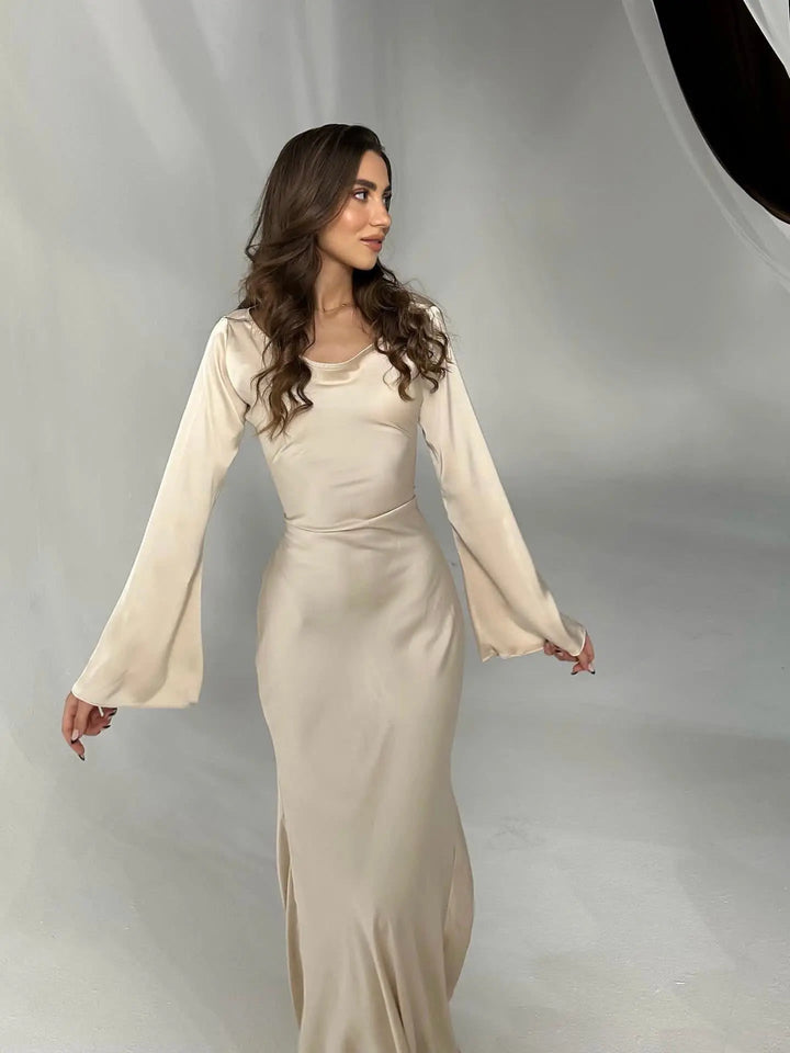 Elina | Elegant Long Sleeved Maxi Dress