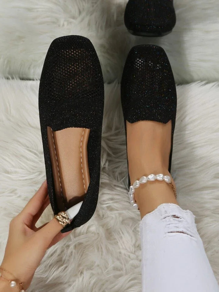 Breathable Knit Slip On Loafers