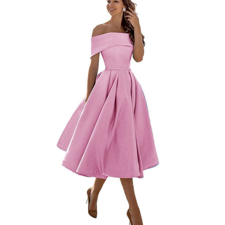 Amelia | Off Shoulder Occasion Midi Dress