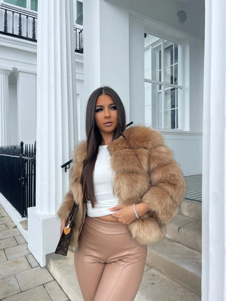 Selene | Luxe Faux Fur Cropped Jacket