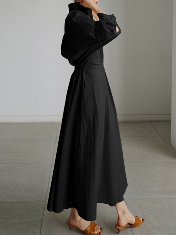 Josephine | Belted Long Sleeve Occasion Midi Dress