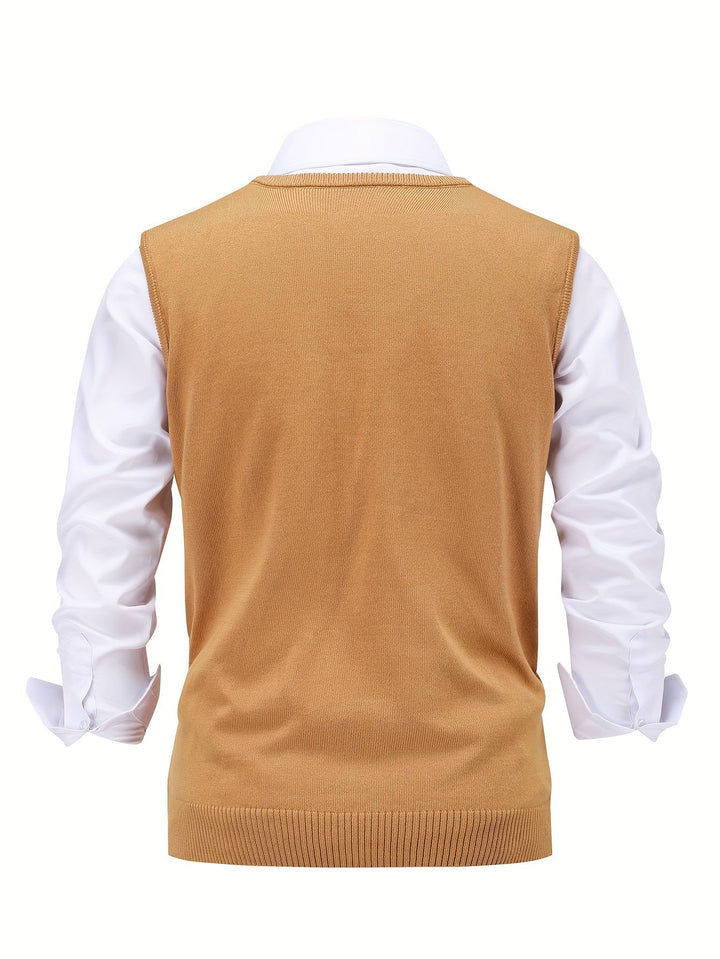 Men's Argyle Knit Sweater Vest