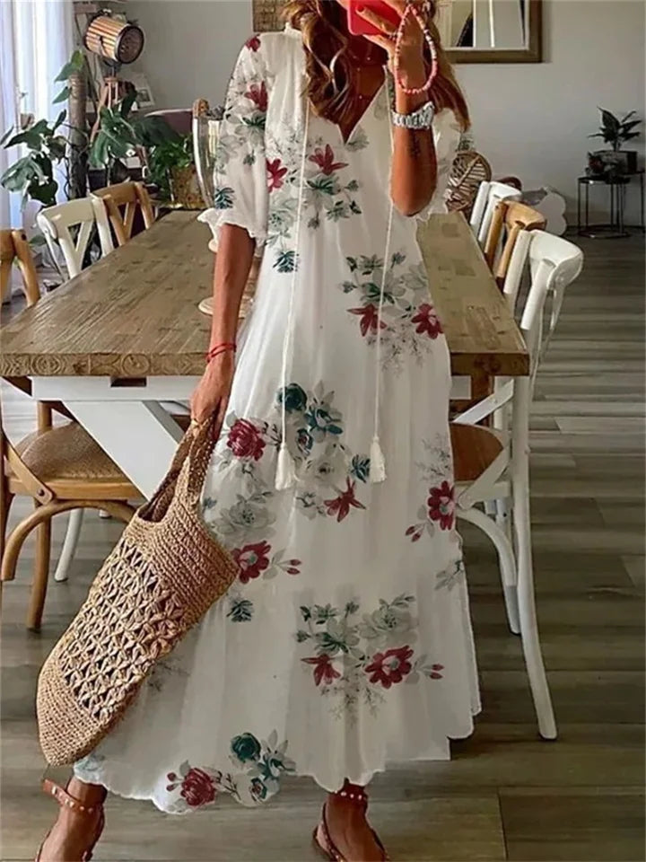 Hannah | Summer Boho Tassel Maxi Dress