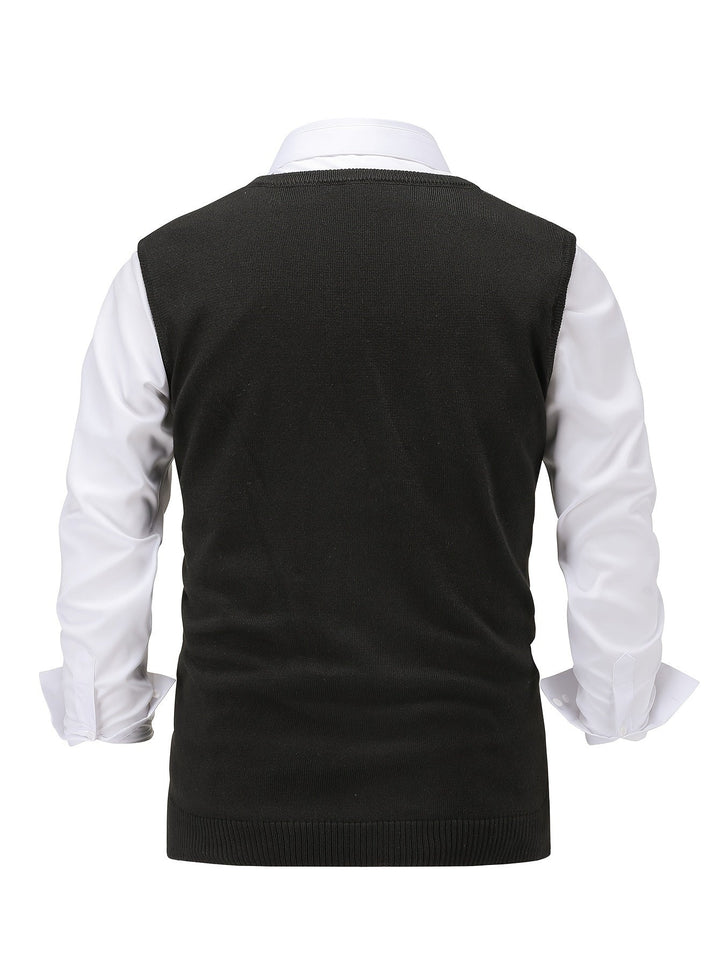Men's Argyle Knit Sweater Vest