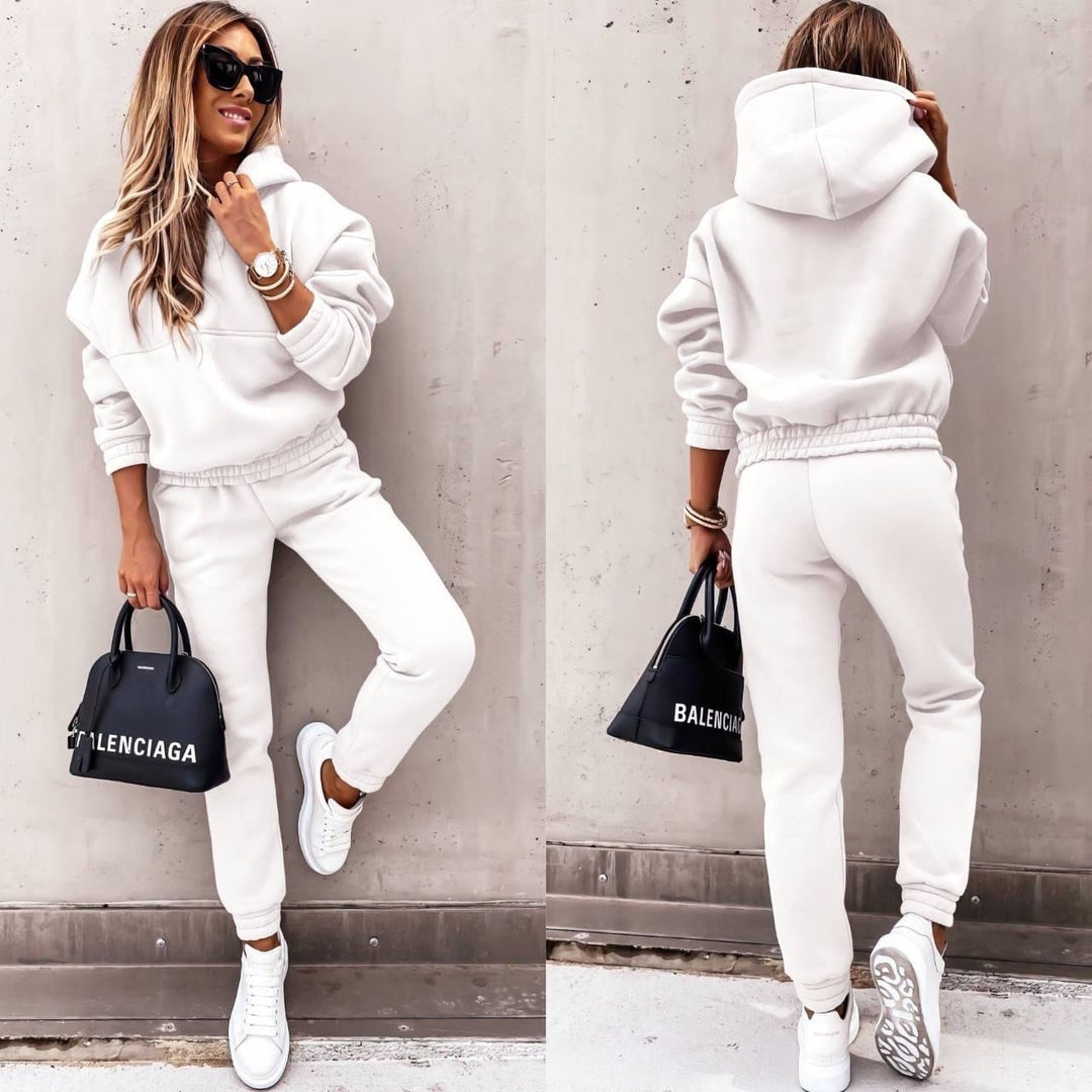 Casual Hooded Two Piece Set