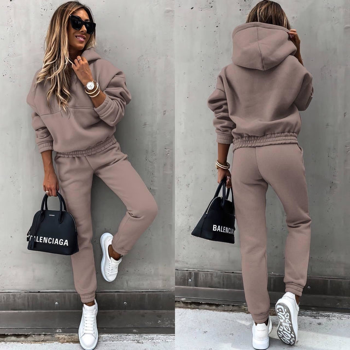 Casual Hooded Two Piece Set