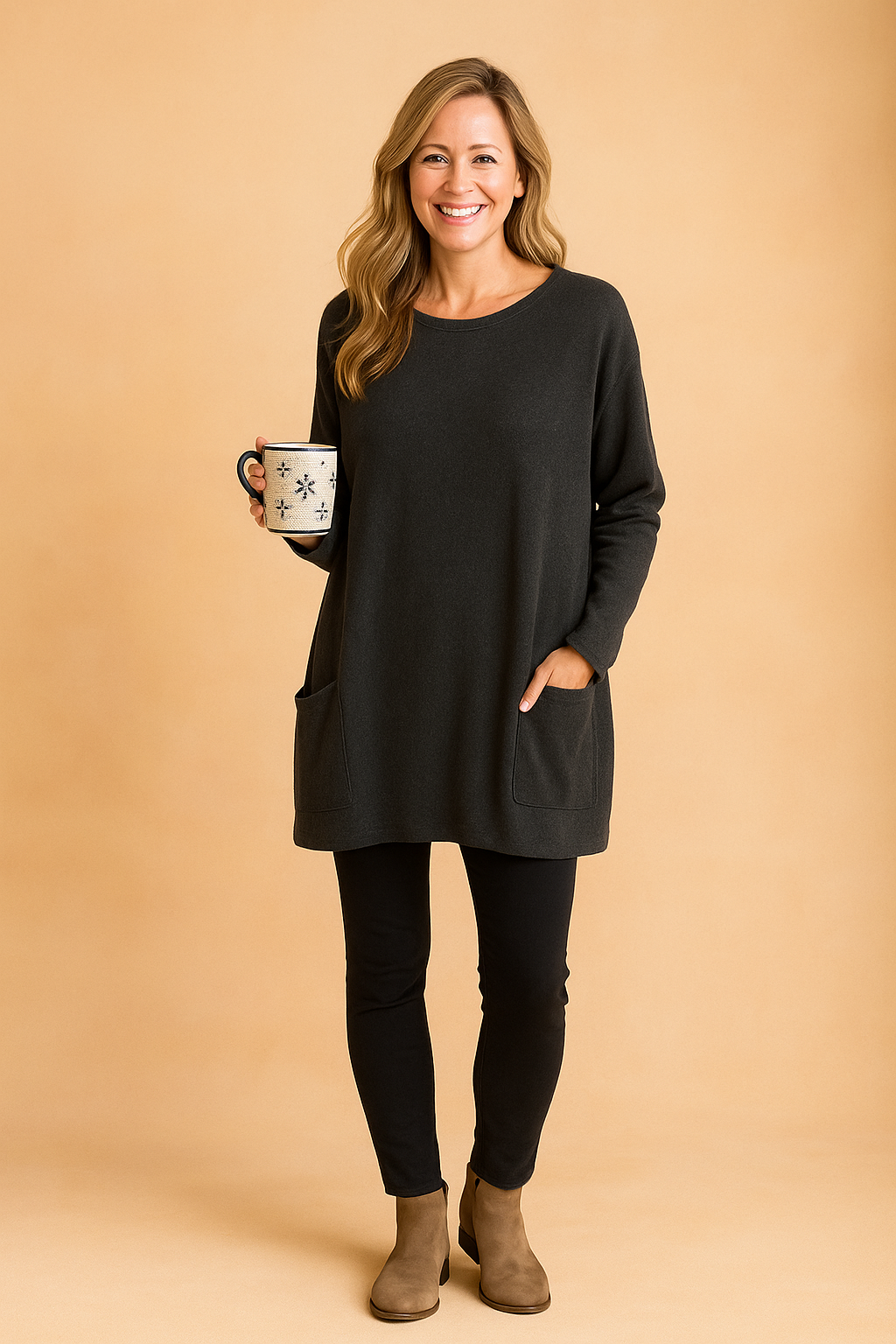 Oversized Long Sleeve Knit Sweater