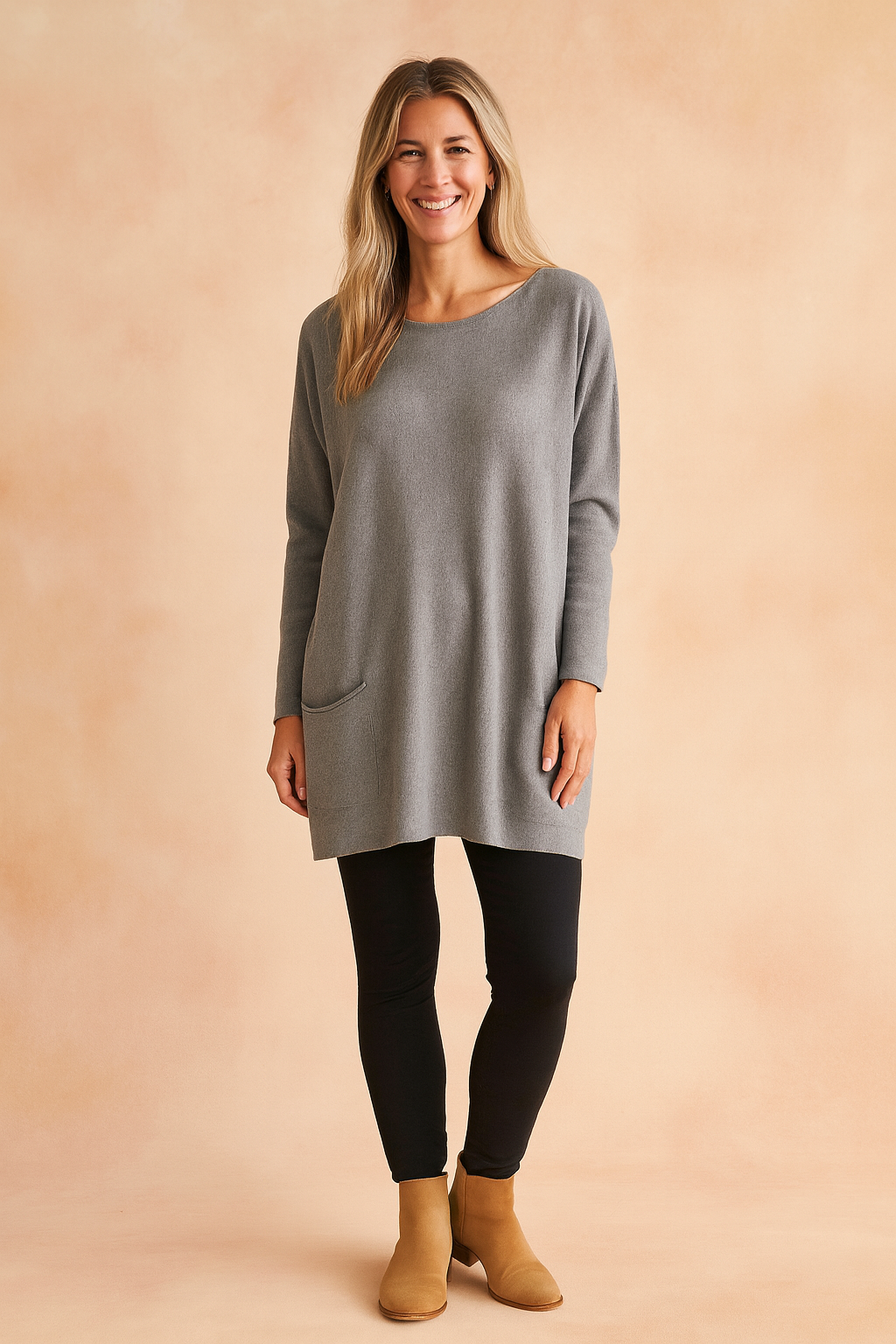 Oversized Long Sleeve Knit Sweater