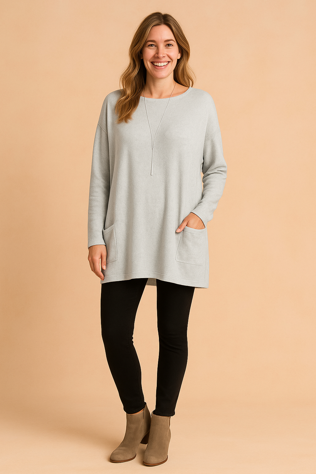 Oversized Long Sleeve Knit Sweater