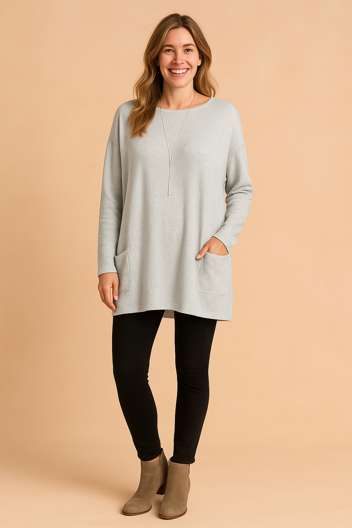 Oversized Long Sleeve Knit Sweater