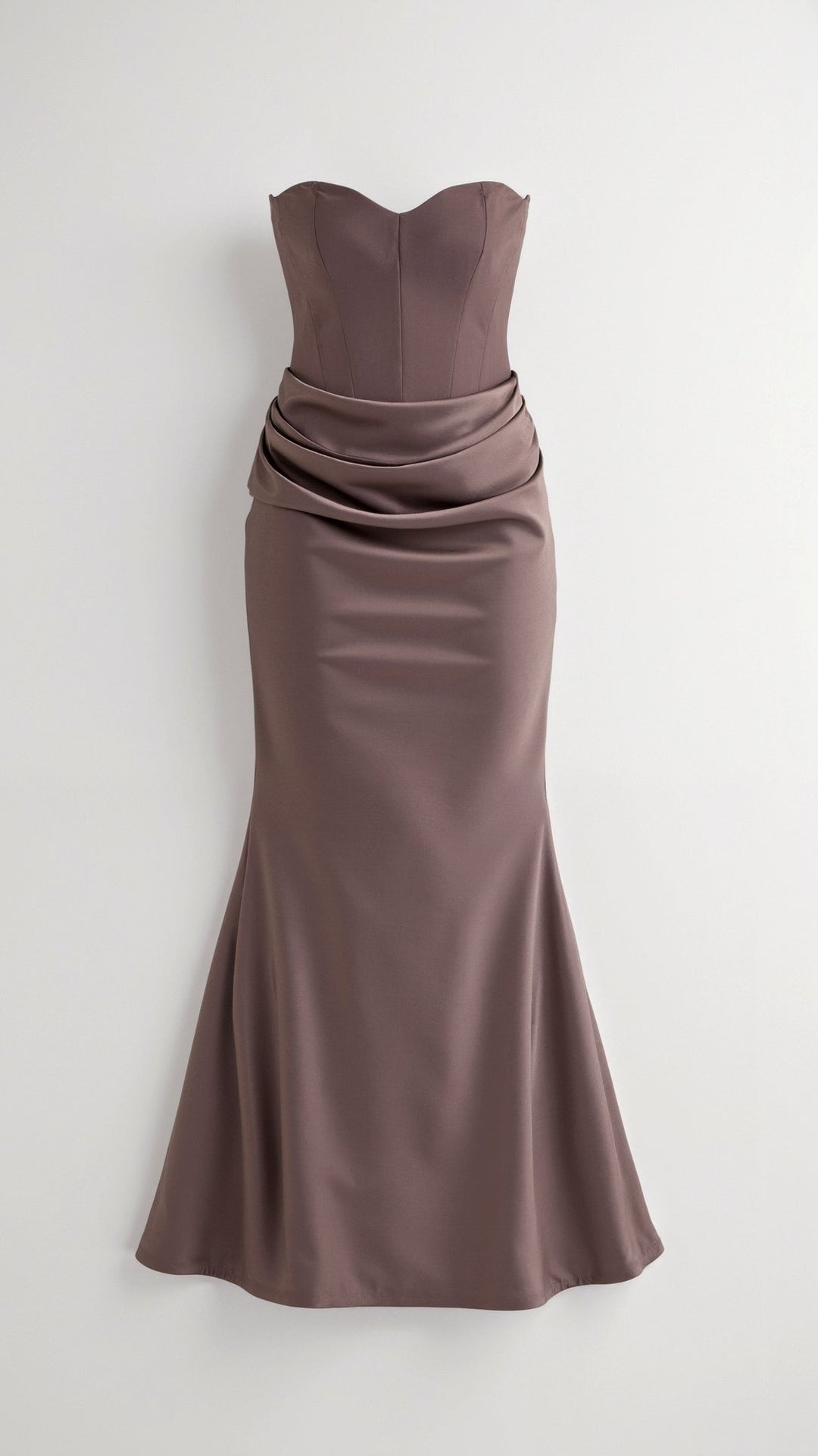 Women's Strapless Corset Mermaid Maxi Dress