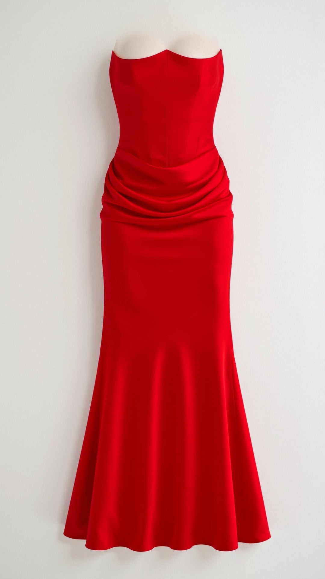 Women's Strapless Corset Mermaid Maxi Dress