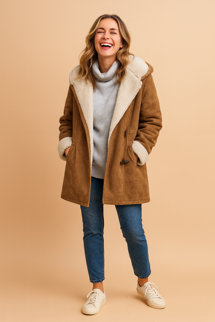 Toggle Front Hooded Winter Jacket