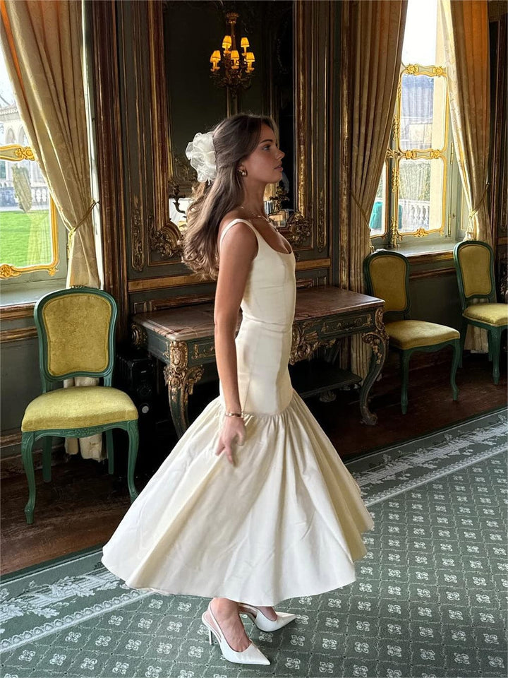 Isabella | Elegant Ruffle Occasion Maxi Dress