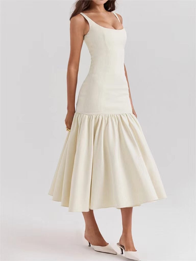 Isabella | Elegant Ruffle Occasion Maxi Dress