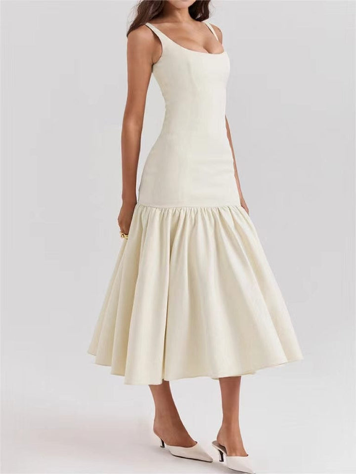 Isabella | Elegant Ruffle Occasion Maxi Dress
