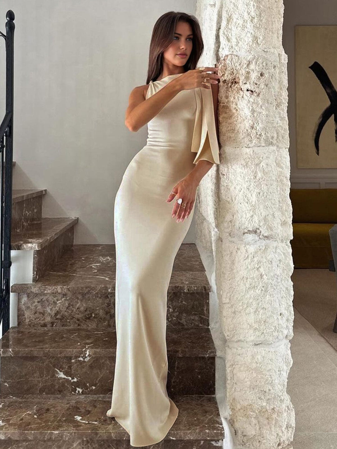 Aurora | Elegant Sleeveless Bodycon Maxi Dress