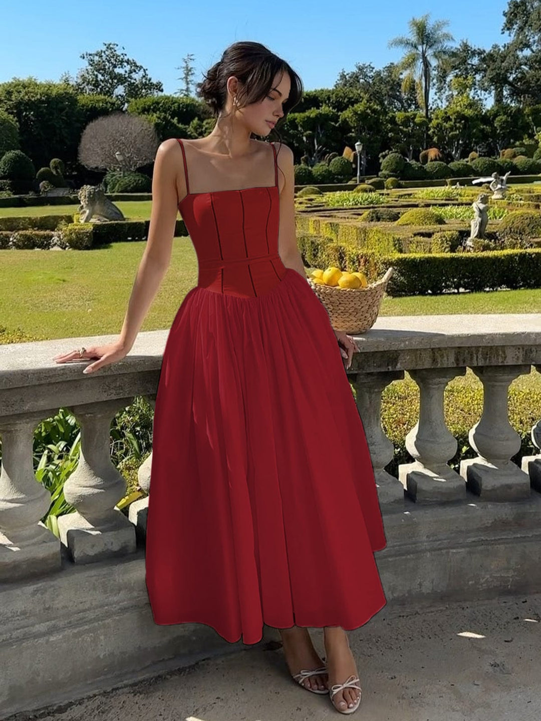 Arabella | Elegant Corset Midi Dress