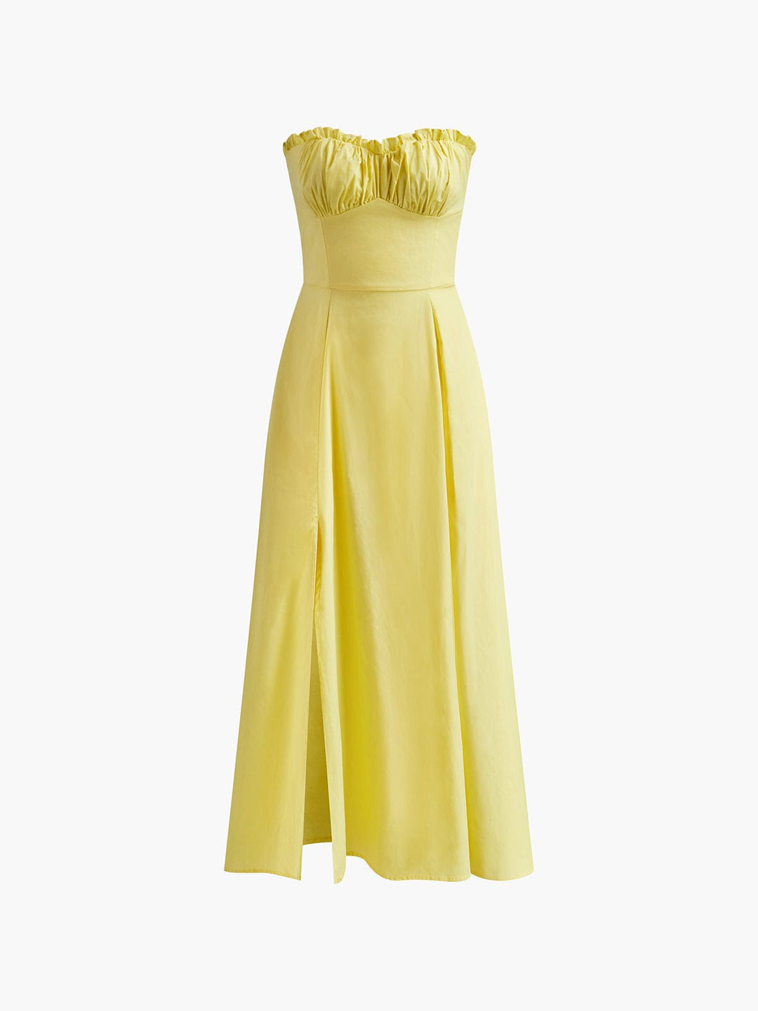 Elsie | Formal Strapless Evening Midi Dress