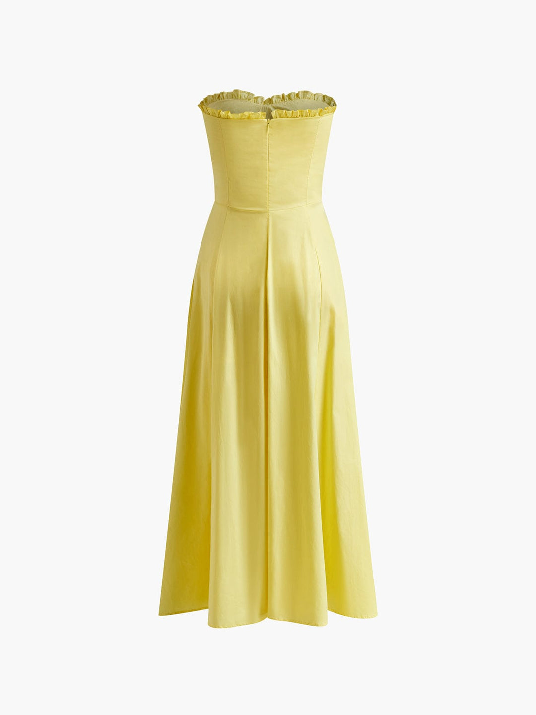 Elsie | Formal Strapless Evening Midi Dress
