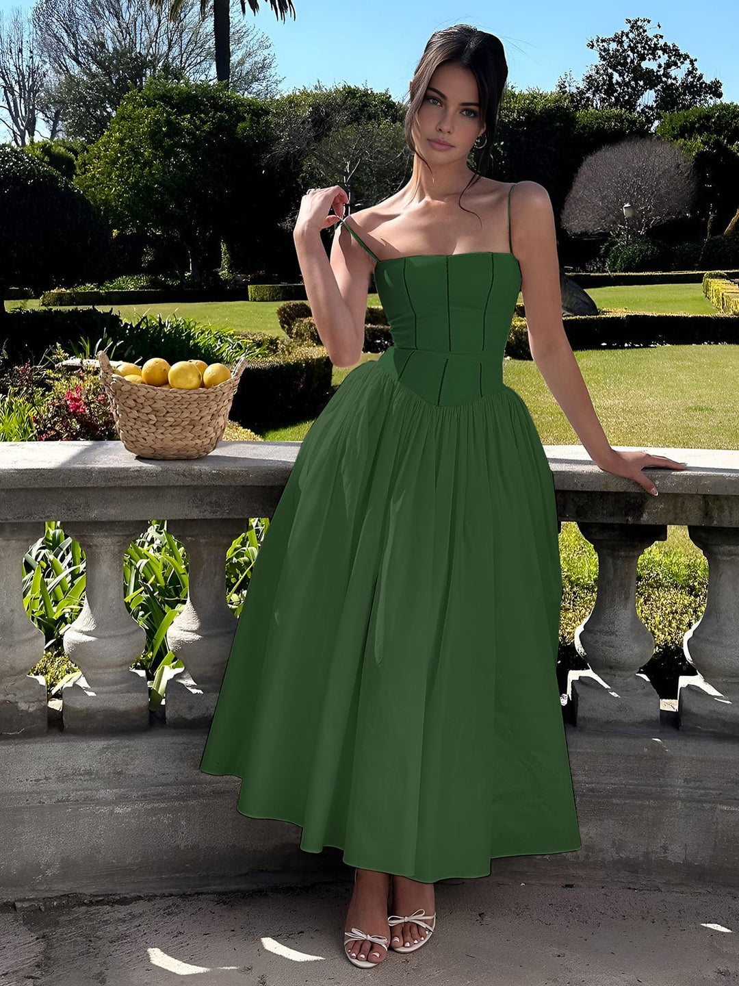 Arabella | Elegant Corset Midi Dress
