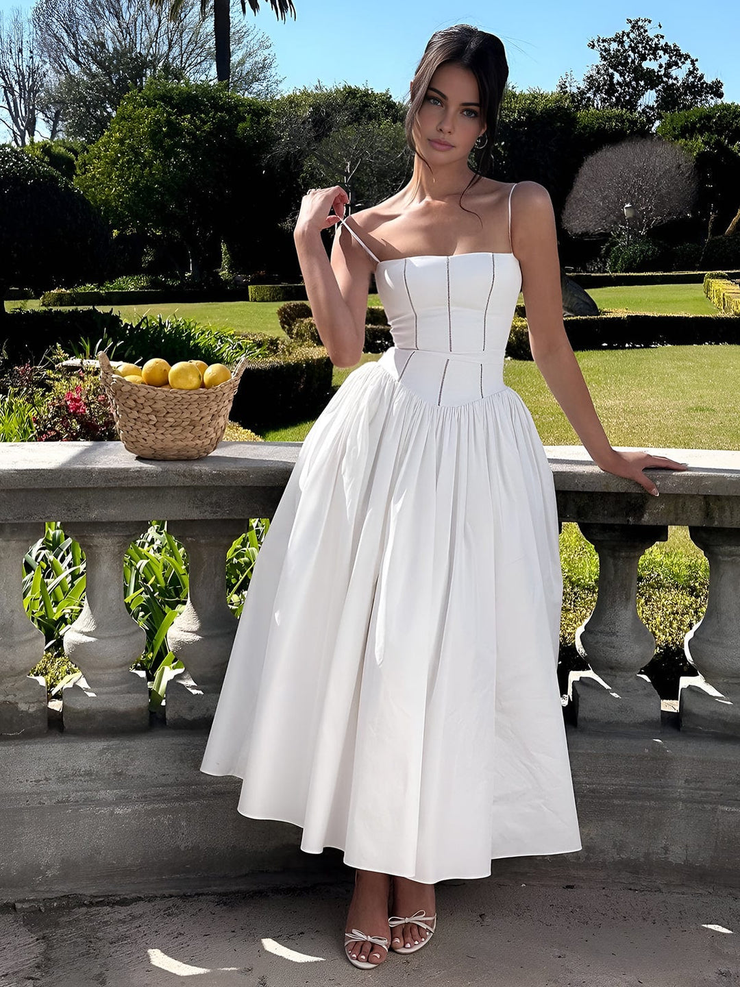 Arabella | Elegant Corset Midi Dress