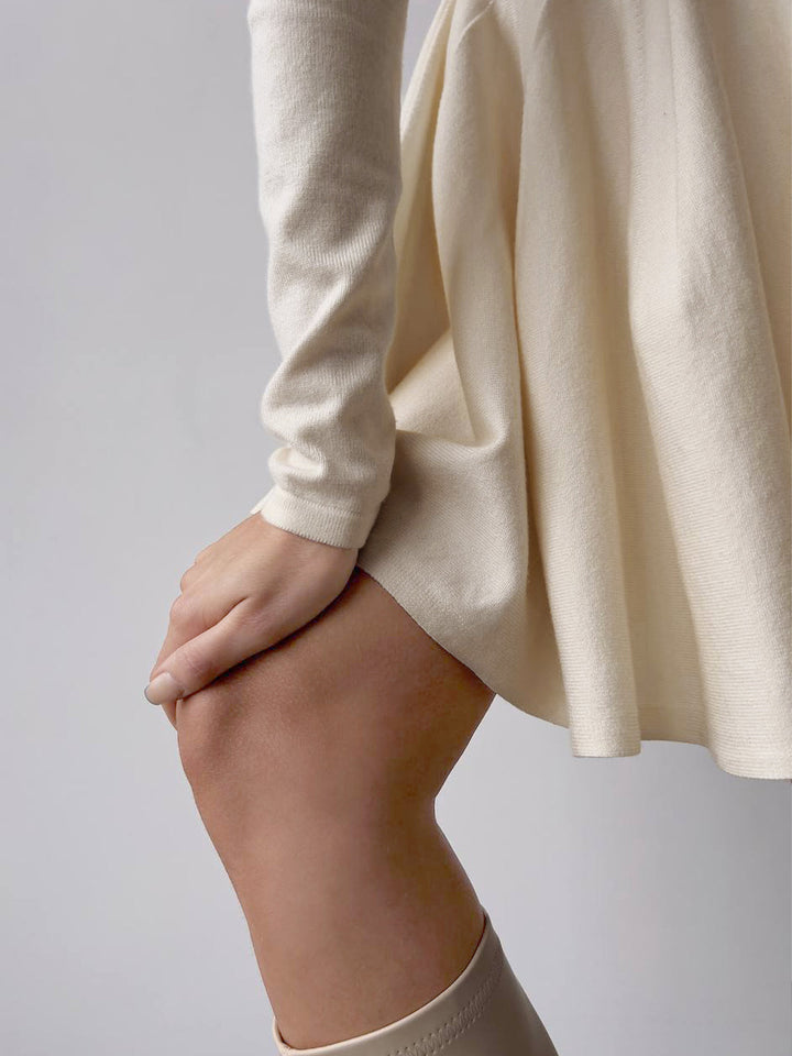 Eliza | Long Sleeve Skater Mini Dress