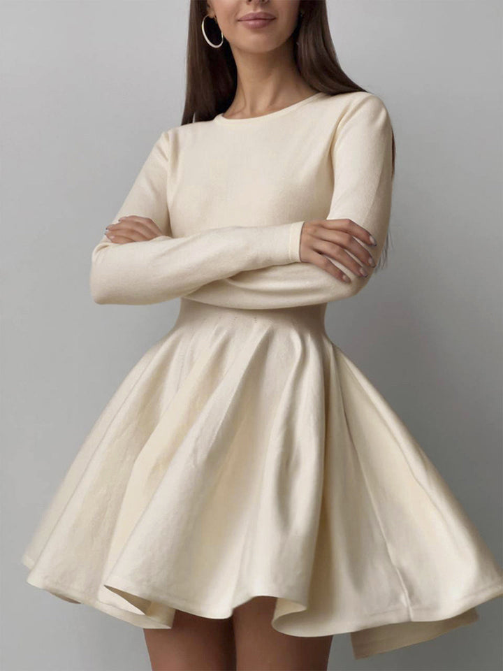Eliza | Long Sleeve Skater Mini Dress