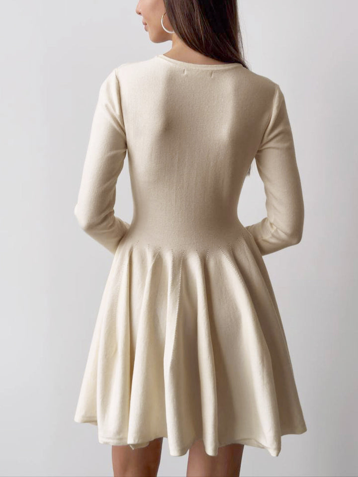 Eliza | Long Sleeve Skater Mini Dress
