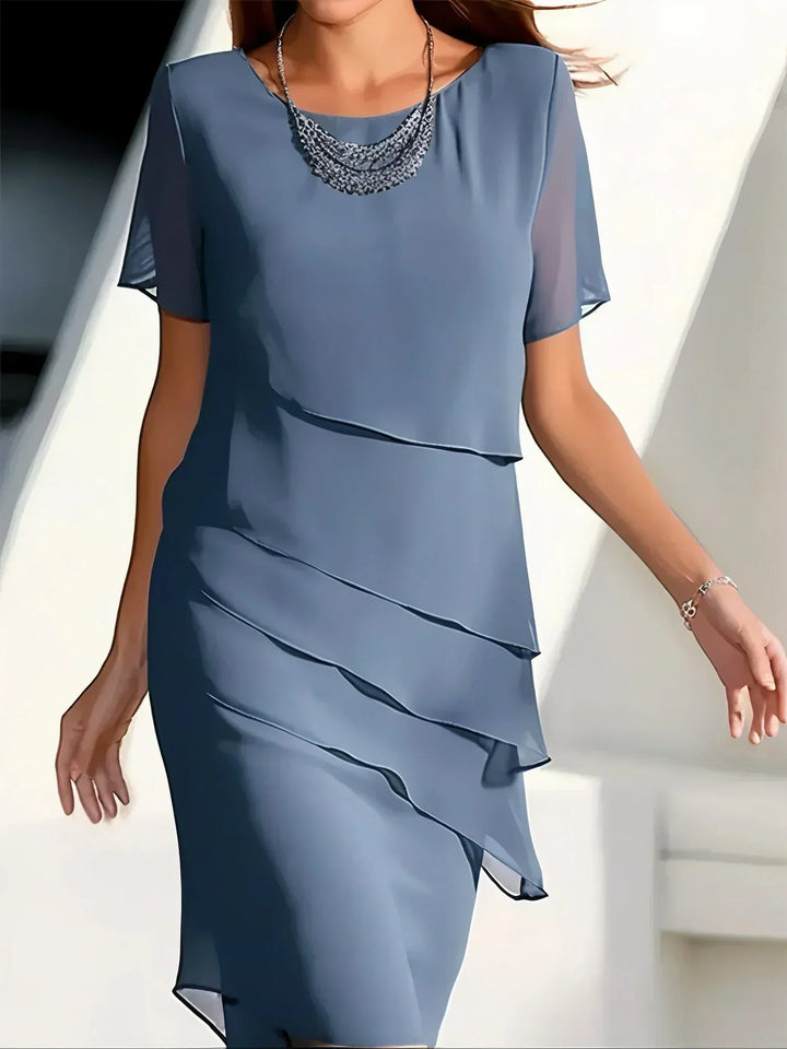 Sophie | Elegant Short Sleeve Occasion Cocktail Dress
