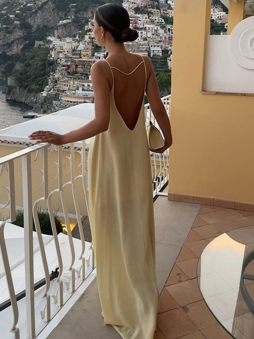 Chloe | Strappy Open Back Maxi Dress