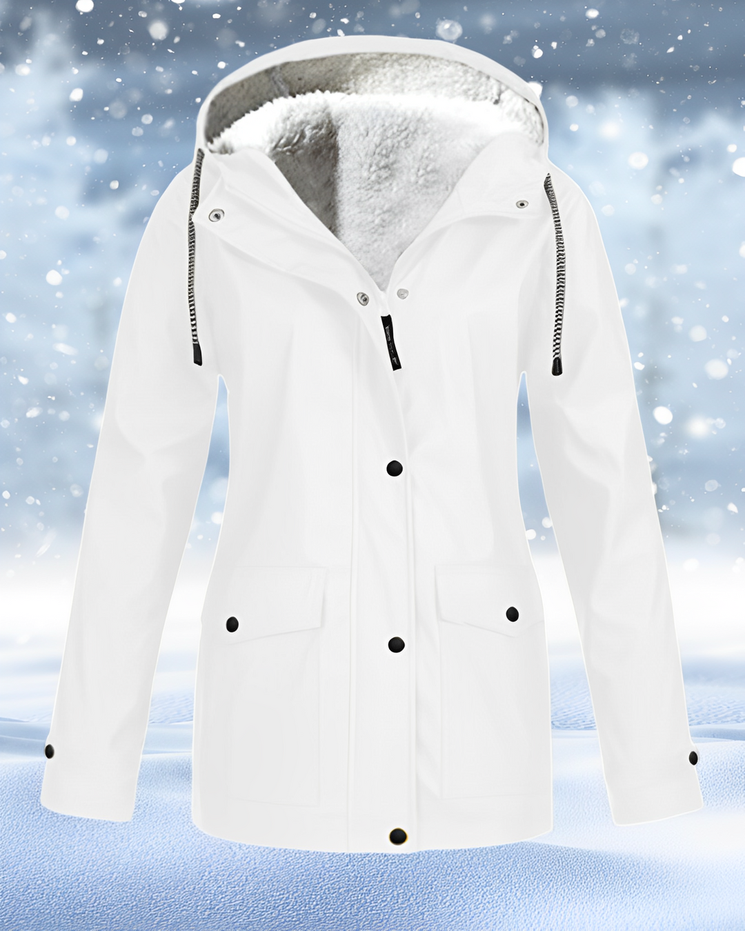 Grace | Waterproof Fleece Lined Hooded Jacket