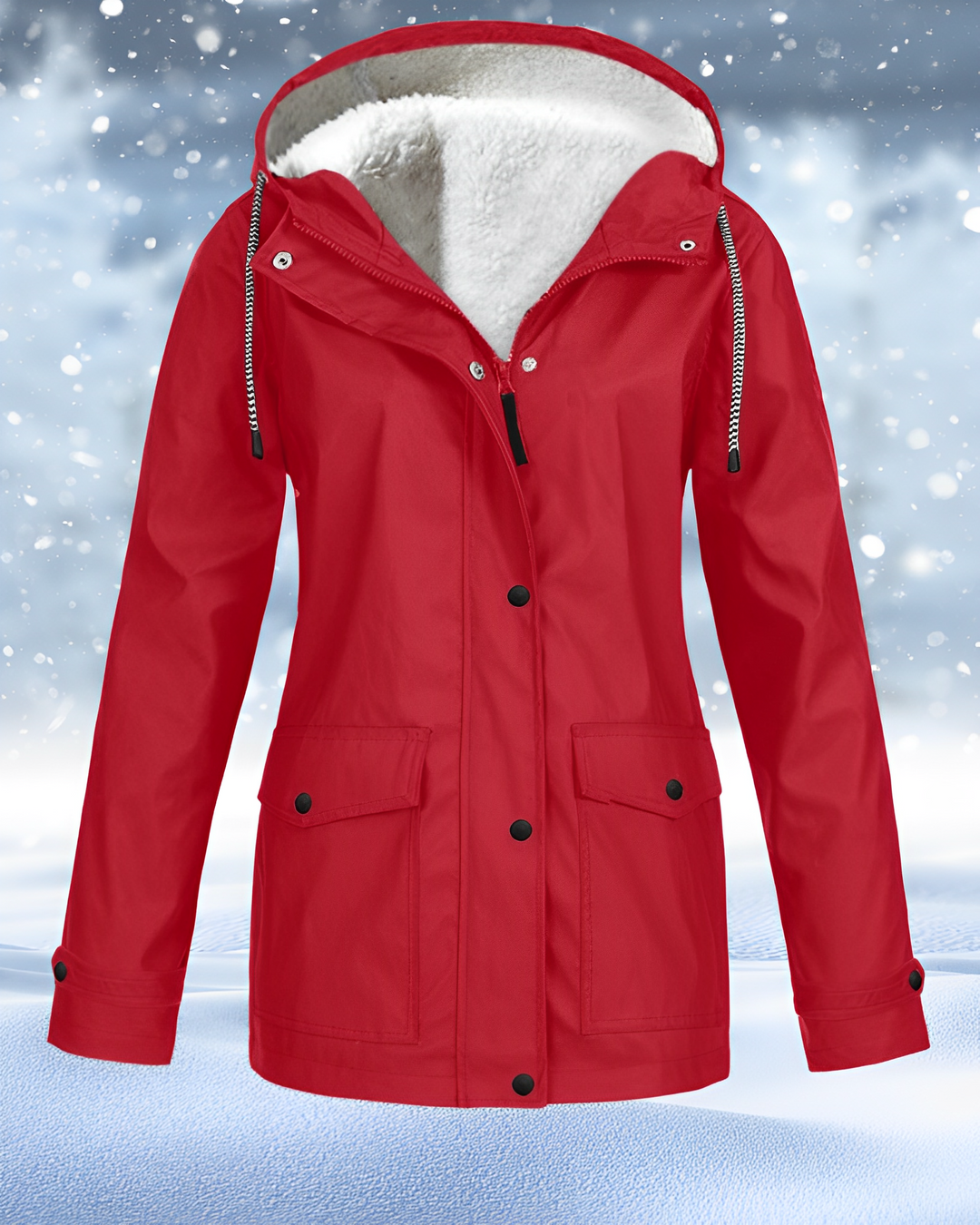 Grace | Waterproof Fleece Lined Hooded Jacket