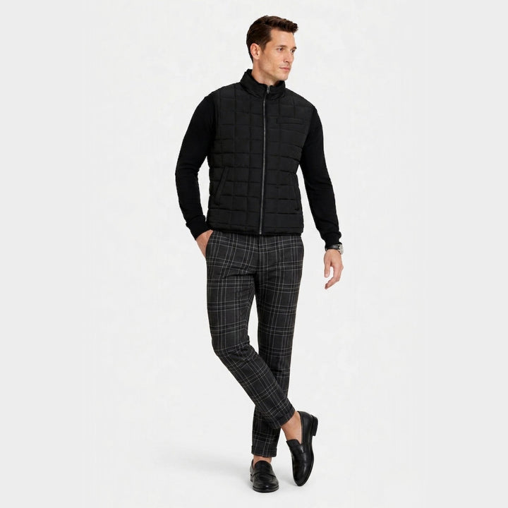 Men's Slim Fit Check Pants