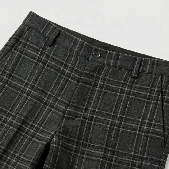 Men's Slim Fit Check Pants
