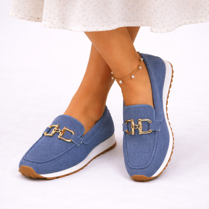 Evie | Lightweight Chain Detail Loafers