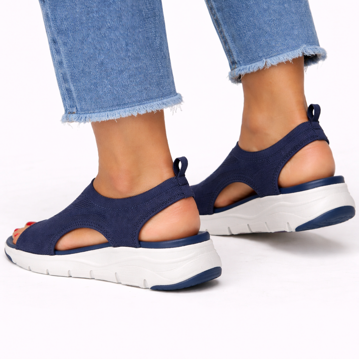 Women's Orthopedic Platform Sandals with Slingback Strap