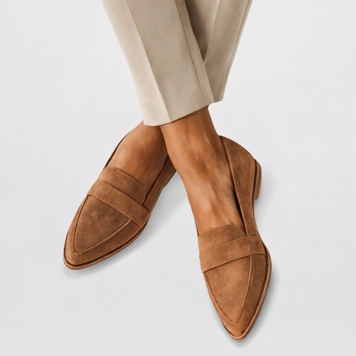 Amelia | Classic Slip-On Suede Loafers