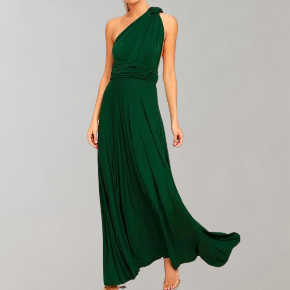 Isabelle | Elegant Halter Neck Evening Maxi Dress