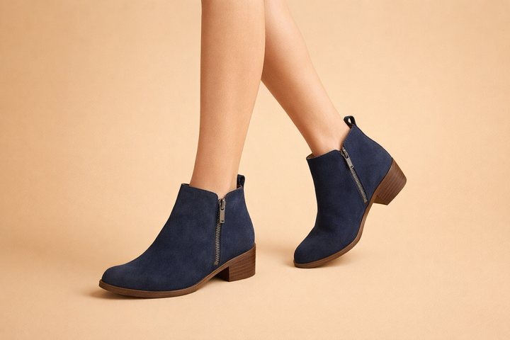 Casual Block Heel Ankle Boots