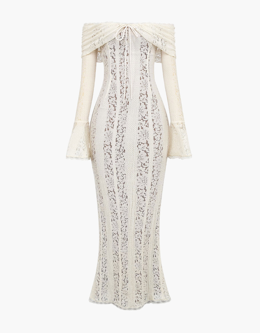 Isabella | Elegant Off Shoulder Lace Maxi Dress