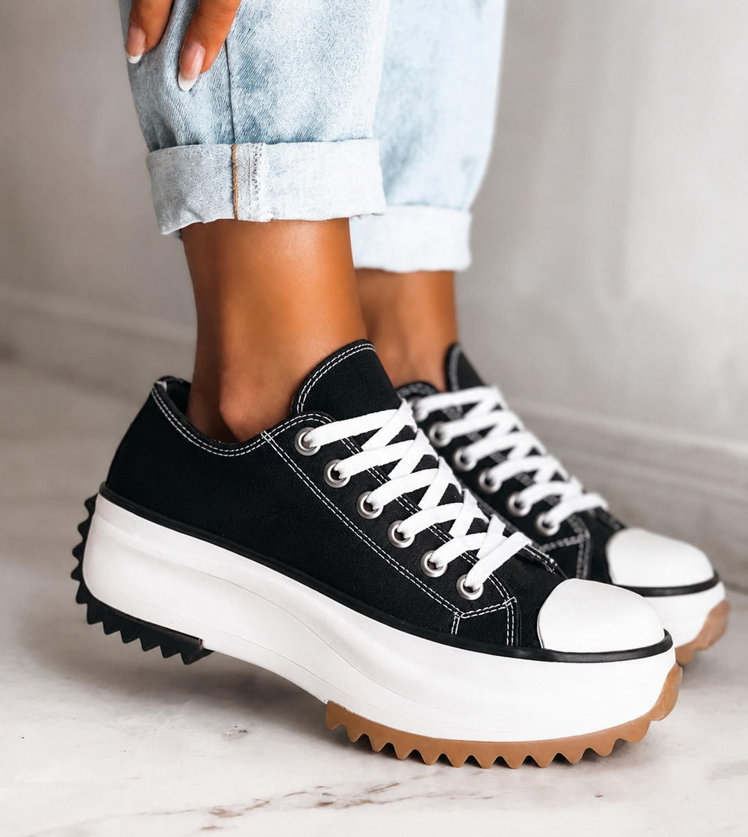 Casual Platform Lace Up Sneakers