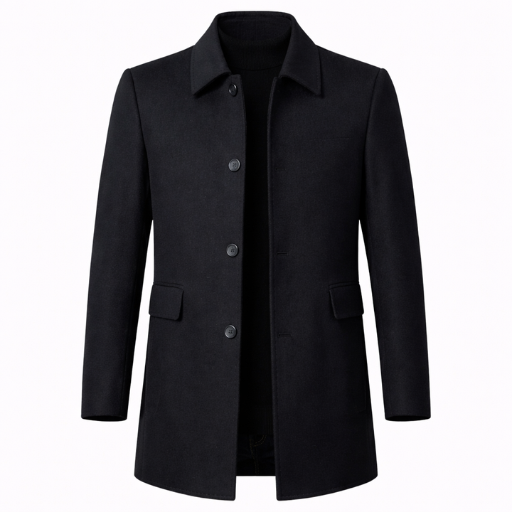 Mens Single Breasted Overcoat