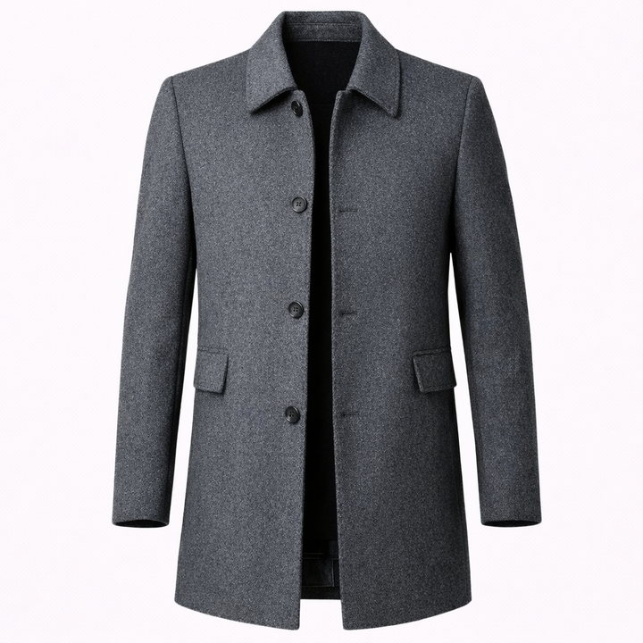 Mens Single Breasted Overcoat